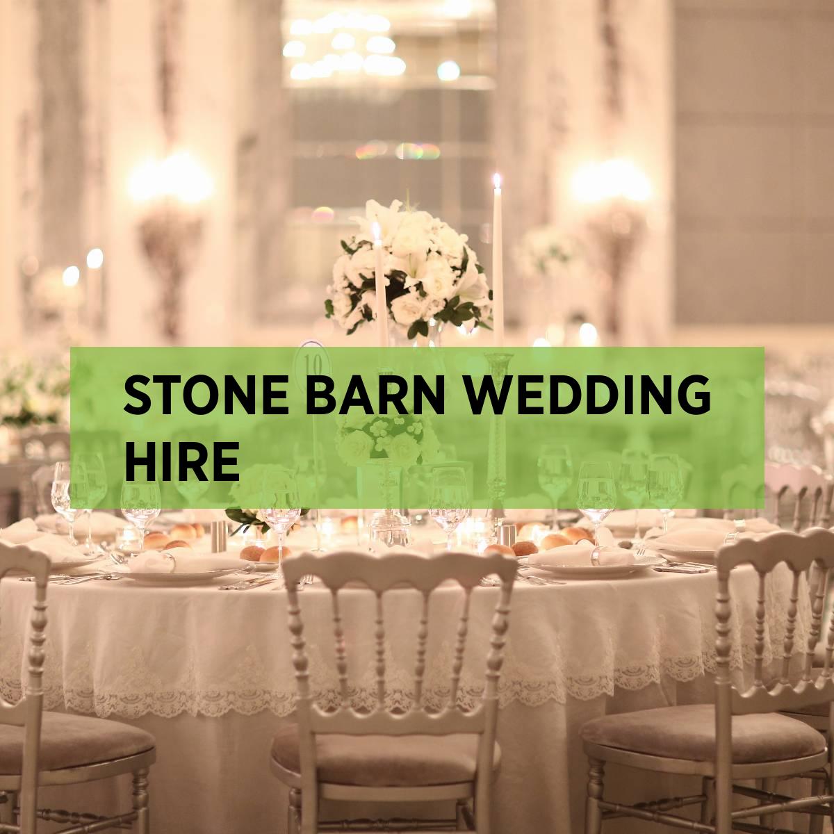 Stone Barn Furniture Hire • Expo Hire UK
