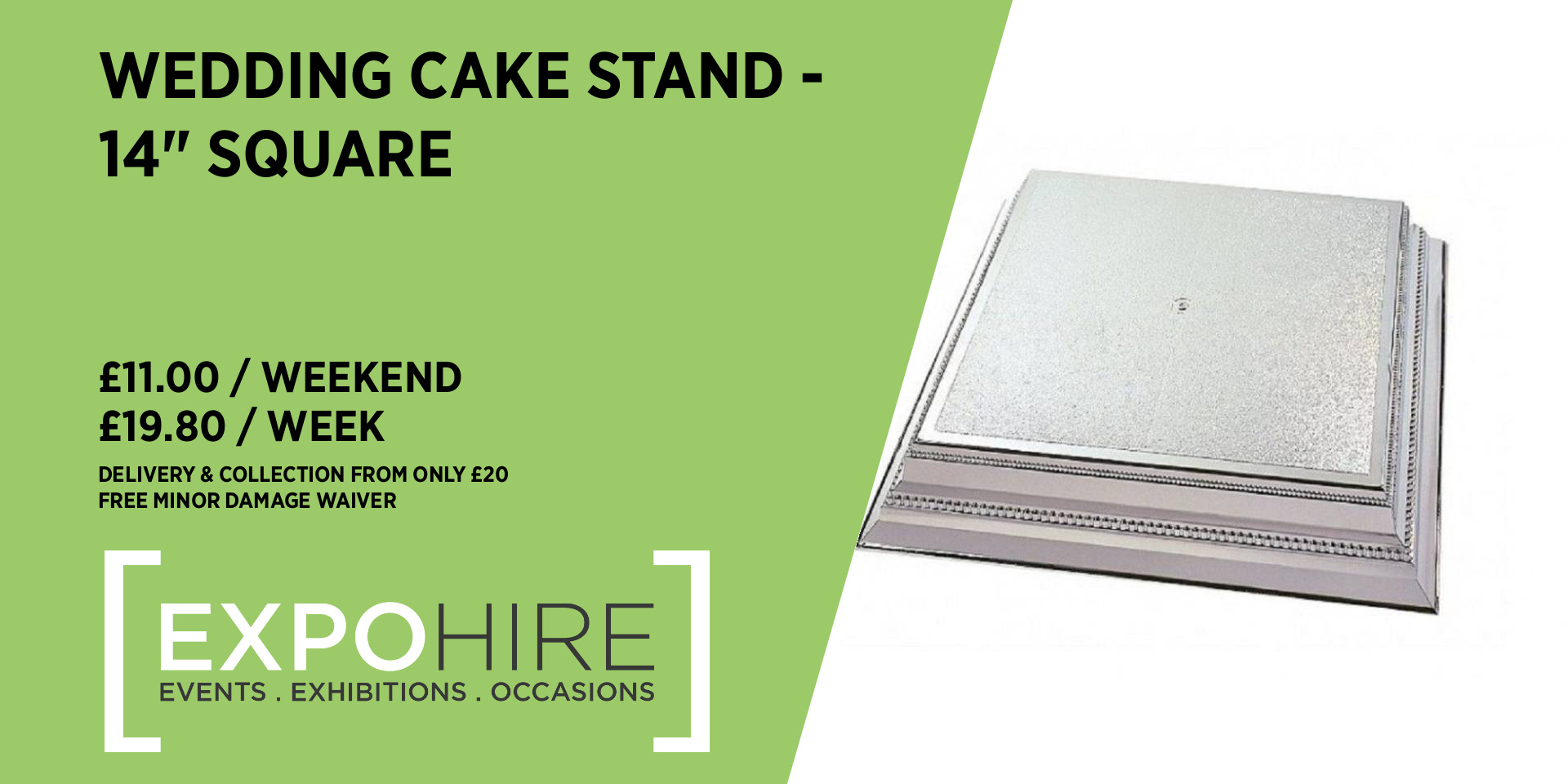 Wedding Cake Stand Hire • £11 / 3 Days • Expo Hire