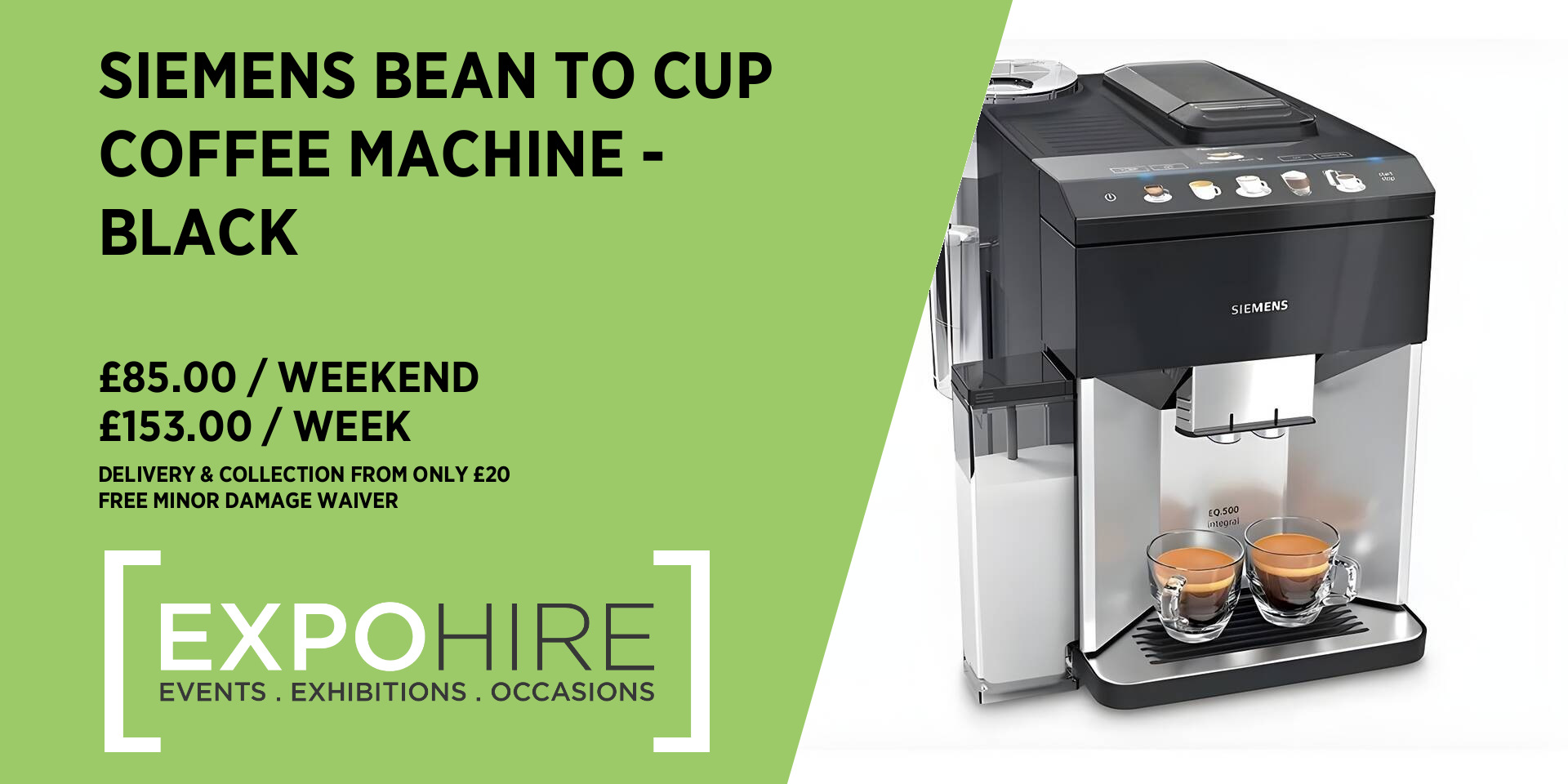 Bean to Cup Coffee Machine Hire | Siemens | Events & Corporate Meetings ...