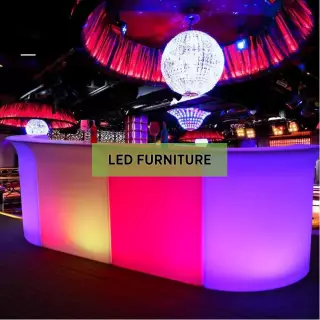 LED Furniture Hire UK | Light Up Your Event in Style