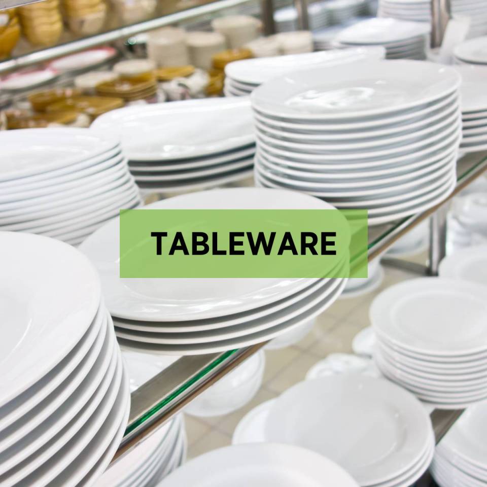 Tableware Hire • From £0.30 • Expo Hire UK