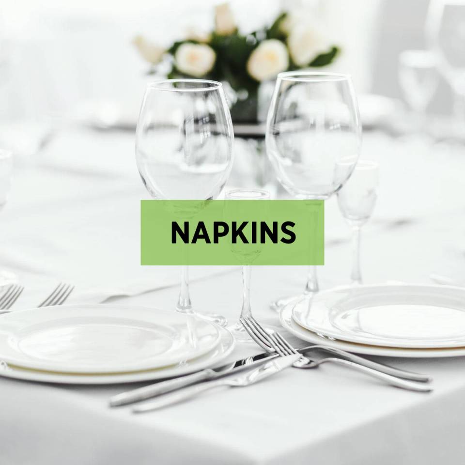 Napkin Hire • From £0.75 • Expo Hire UK