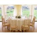 5' Circular Table & 8 Chiavari Chairs Package