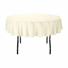 Ivory Floor-Length Tablecloth