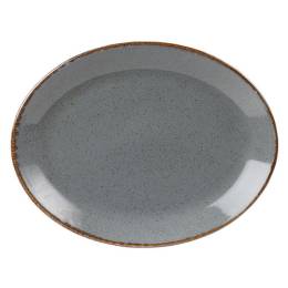 Light Grey Oval Dinner Plate Hire