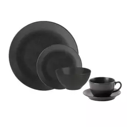 Graphite 30 Piece Dinner Set Hire