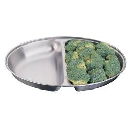 20" Oval Divided Vegetable Dish Hire