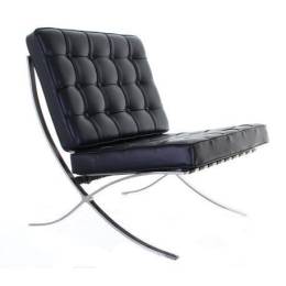 Leather Barcelona Chair for Hire Black