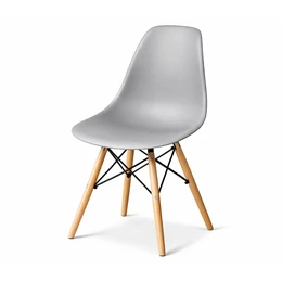 Grey Wooden-Leg Eames Chair Hire