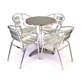 Outdoor Table & Chairs Package - Aluminium