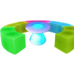 LED Coffee Table & Benches Package