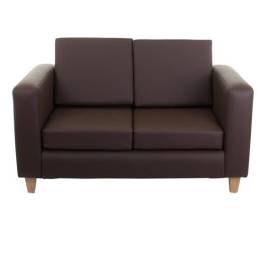Two Seater Sofa Hire - Brown
