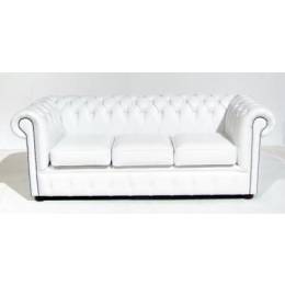 White Chesterfield Settee Hire