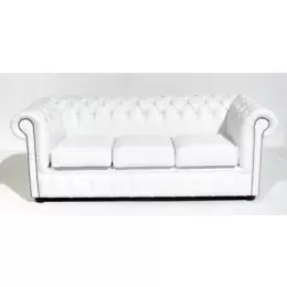 White Chesterfield Settee Hire