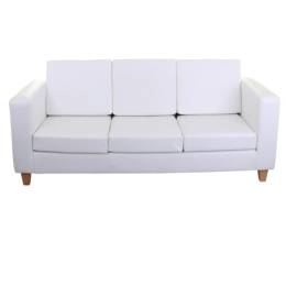 Three Seater Sofa - White