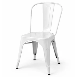 Tolix Cafe Chair - White Hire