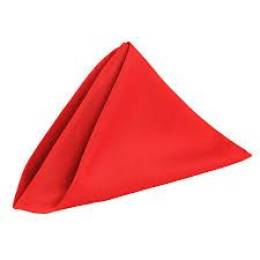 Linen Table Napkin Hire - Red