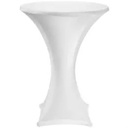 White Stretch Poseur Tablecloth Hire