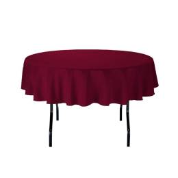Burgundy Circular Tablecloth Hire - 120"