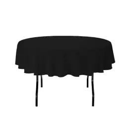Black Circular Tablecloth Hire - 120"