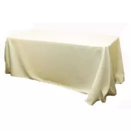Ivory Tablecloth Hire - 70 x 108"