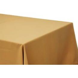 70" x 144" Gold Banqueting Tablecloth Hire