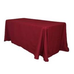 Burgundy Tablecloth Hire - 90 x 132"