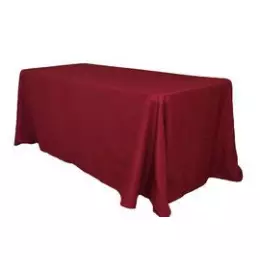 Burgundy Tablecloth Hire - 90 x 132"