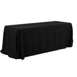 90" x 132" Black Banqueting Tablecloth Hire