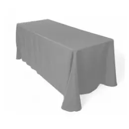 Grey Tablecloth Hire - 90 x 132"