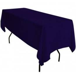 90" x 132" Navy Blue Banqueting Tablecloth Hire