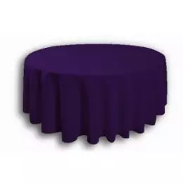 Purple Circular Tablecloth Hire - 120"