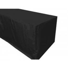 6' Fitted Tablecloth for hire - Black