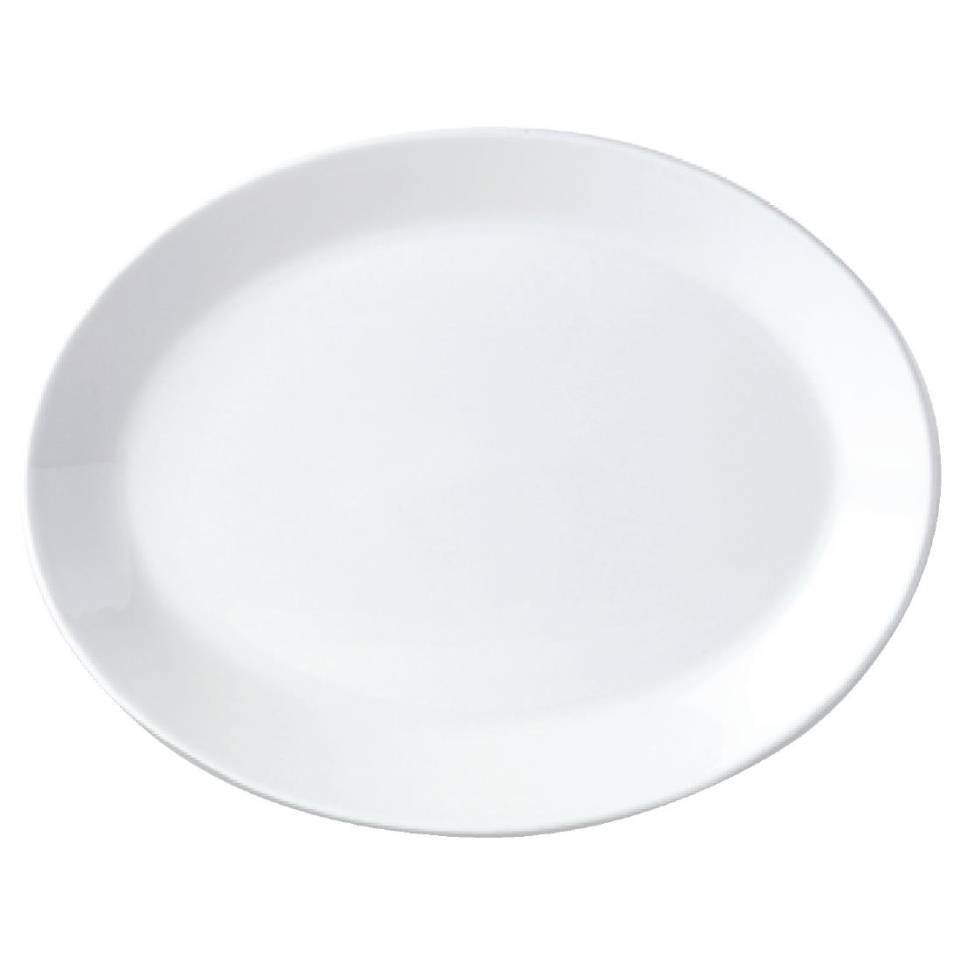 14½ x 10" Oval Wide Rim Platter Hire