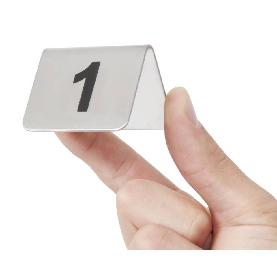 Table Numbers Hire - Numbers 1-10