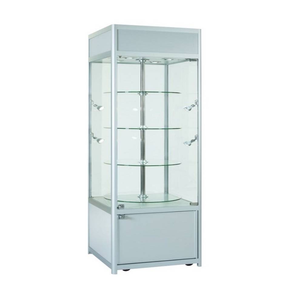 Rotating Tallboy Display Case Hire