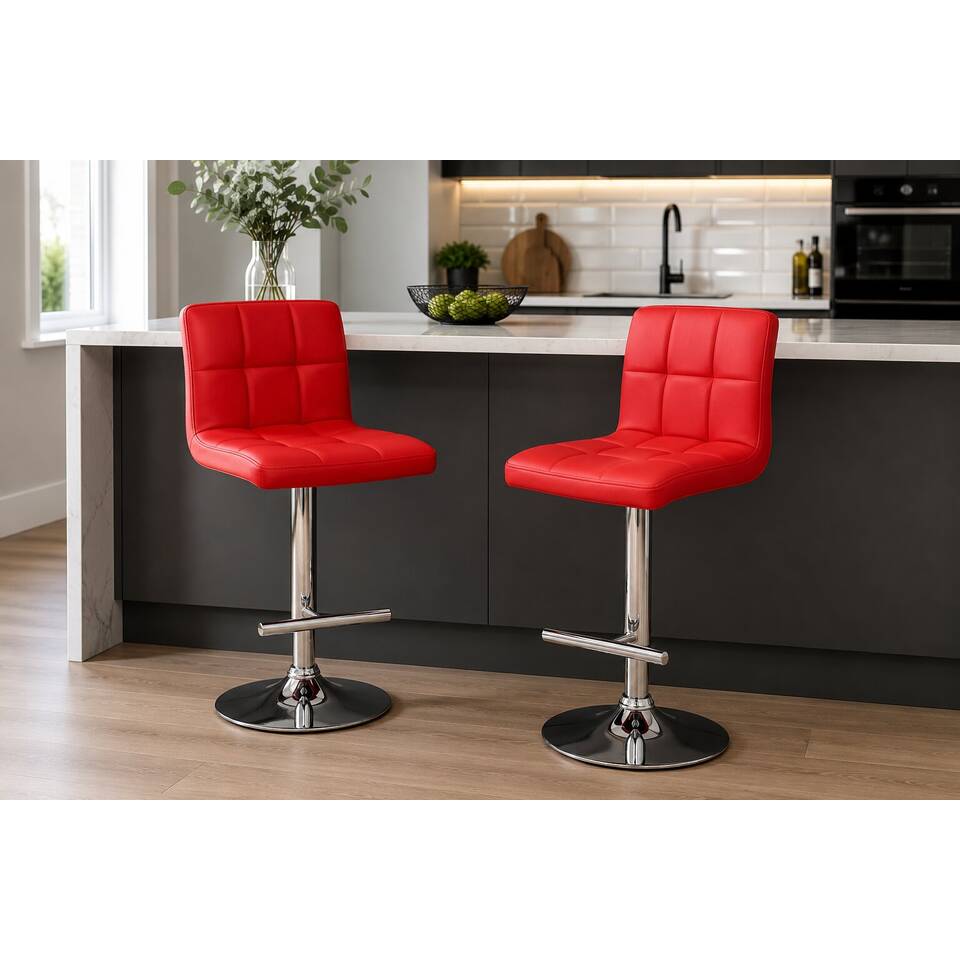 Chester Bar Stool - Red Hire