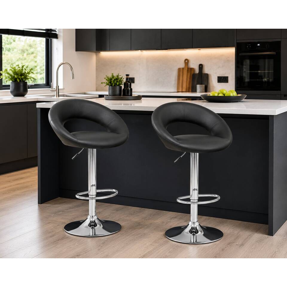 New Moon Bar Stool Hire Black | Event Furniture