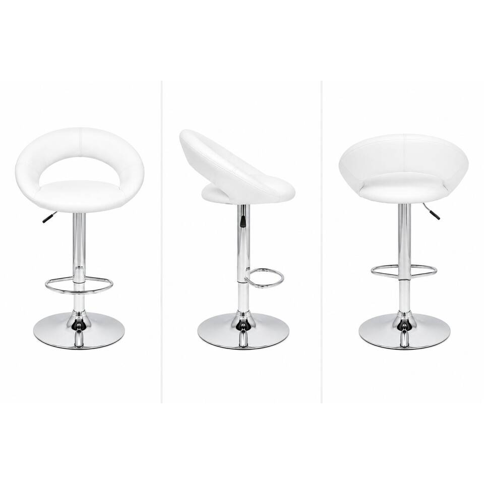 New Moon Bar Stool - White Hire