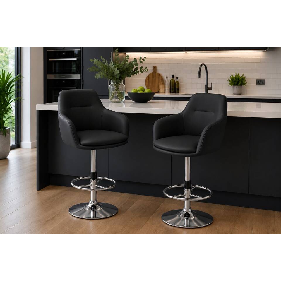 Black Producer Bar Stool Hire | Expo Hire