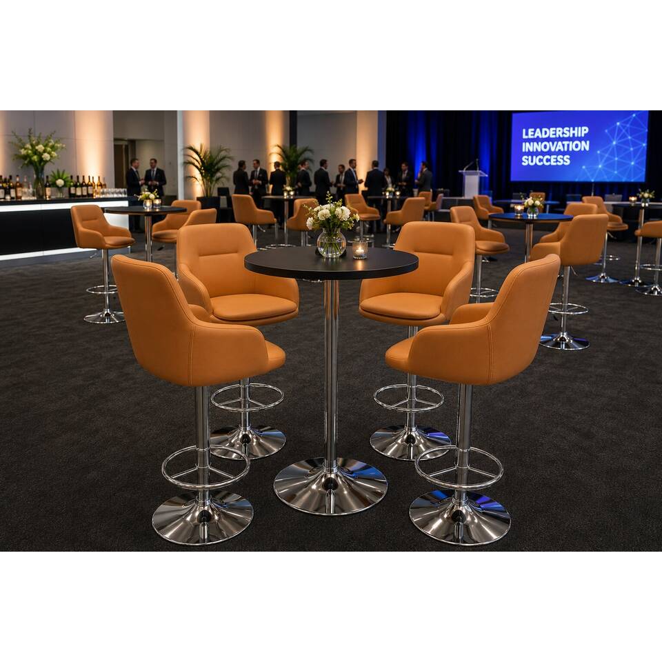 Brown Producer Bar Stool Hire | Expo Hire