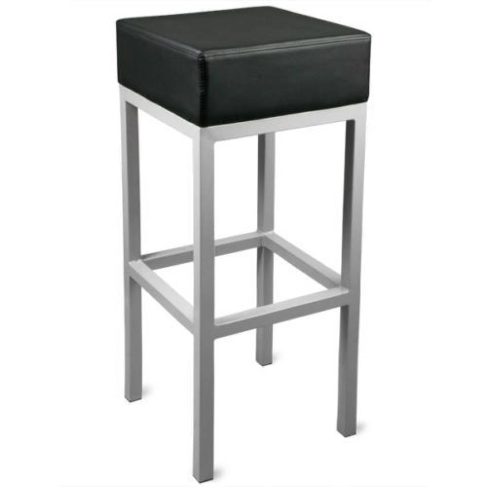 Cube Bar Stool Hire - Black