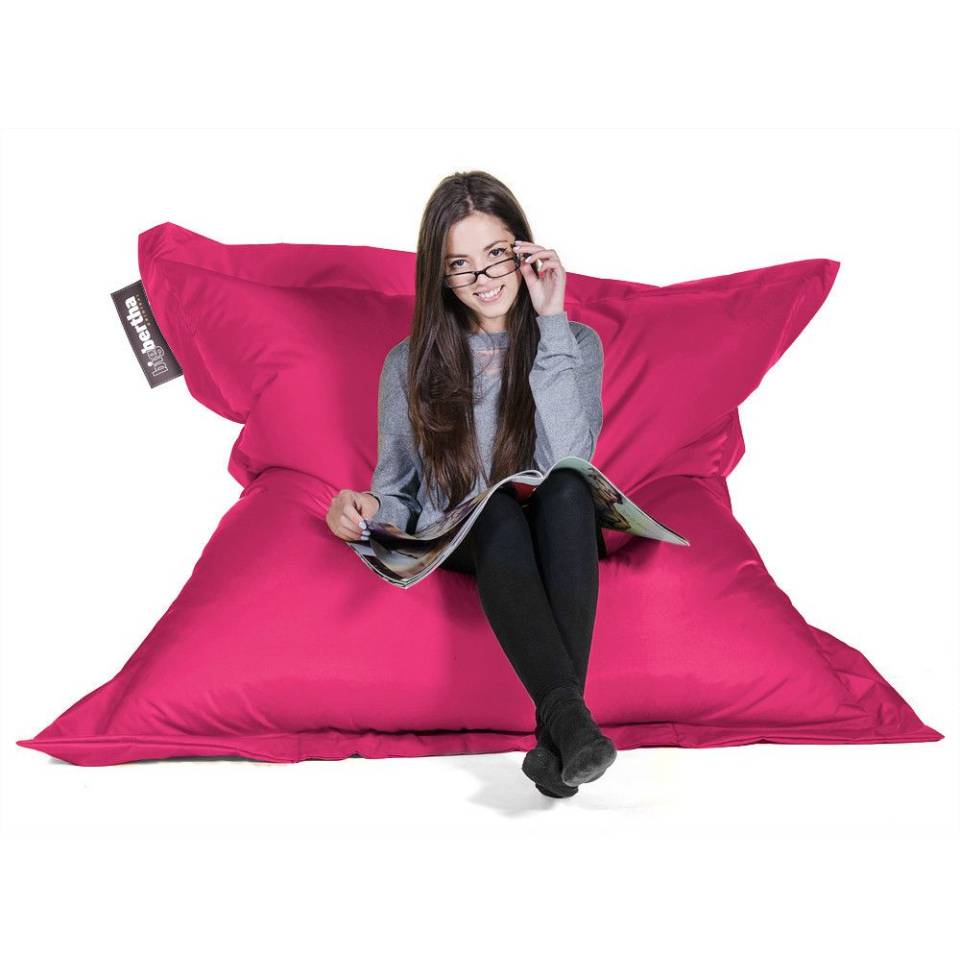 Giant Pink Bean Bags for Hire