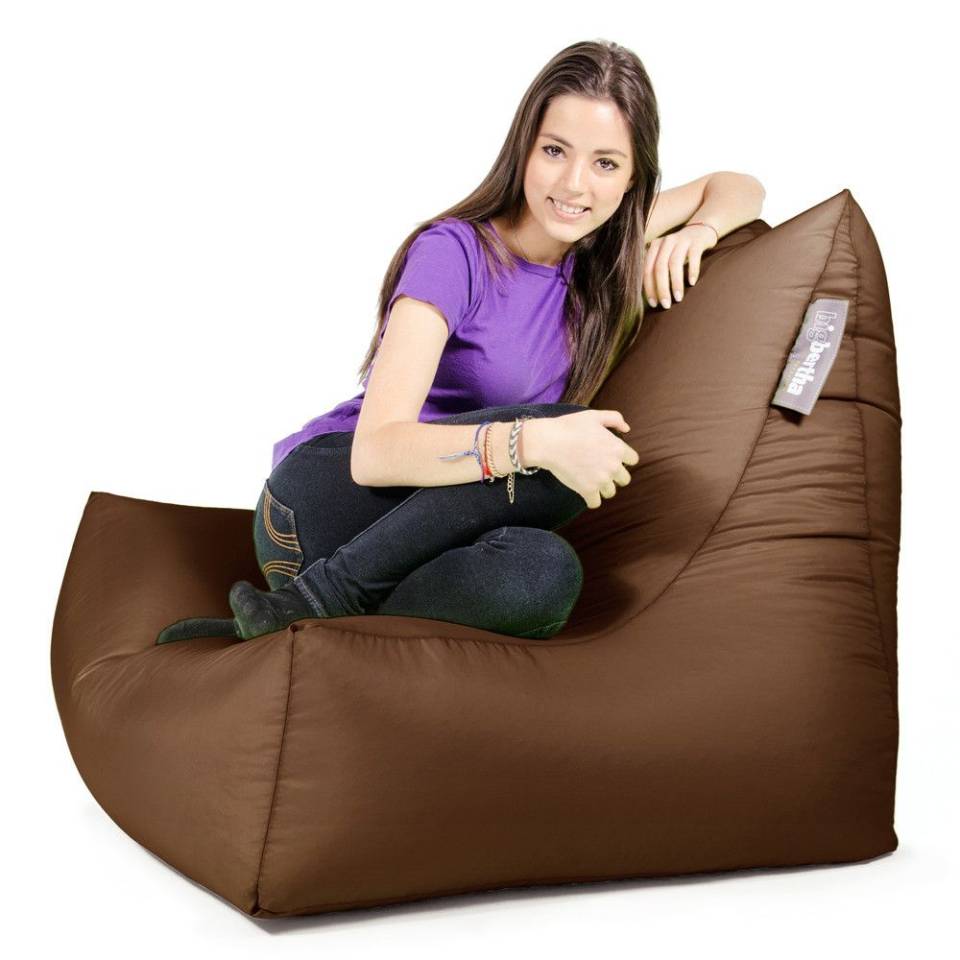 Brown bean bag loungers for hire