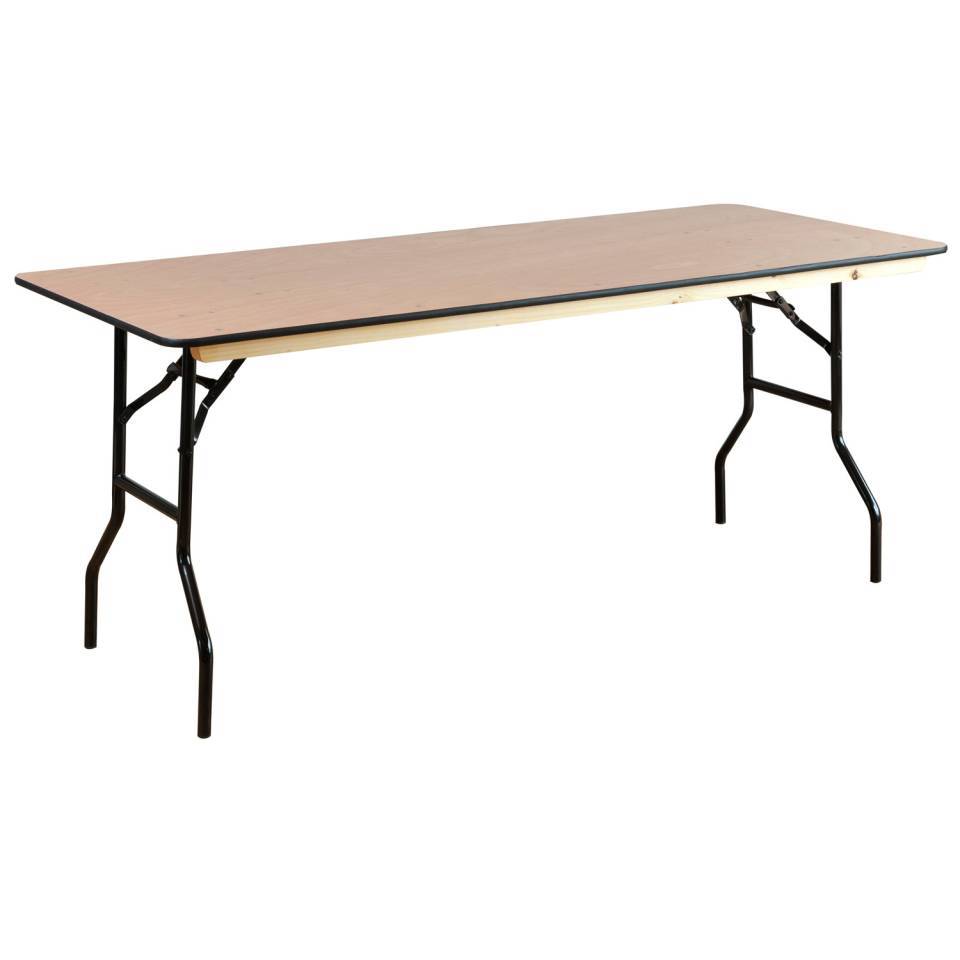 6' Rectangular Table & 6 Chiavari Chairs