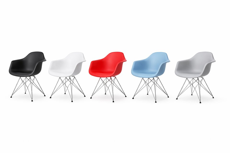 Black Eames Eiffel Chair Hire