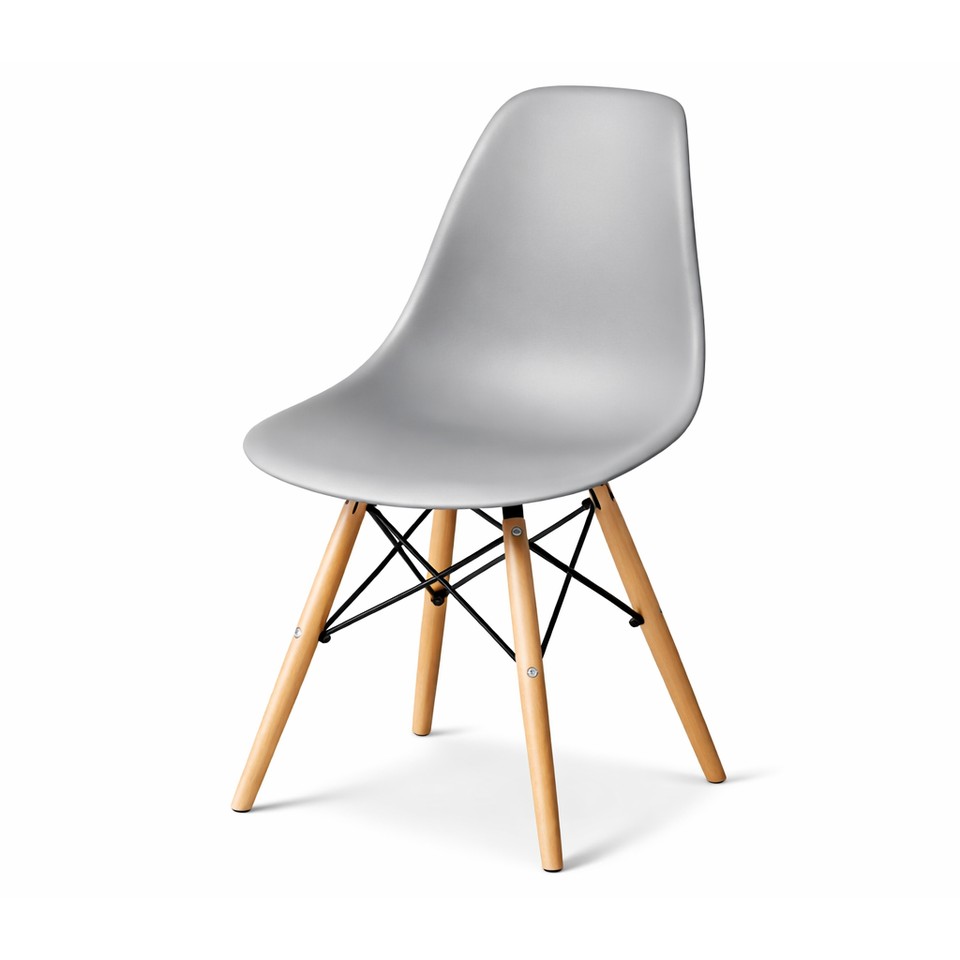 Grey Wooden-Leg Eames Chair Hire