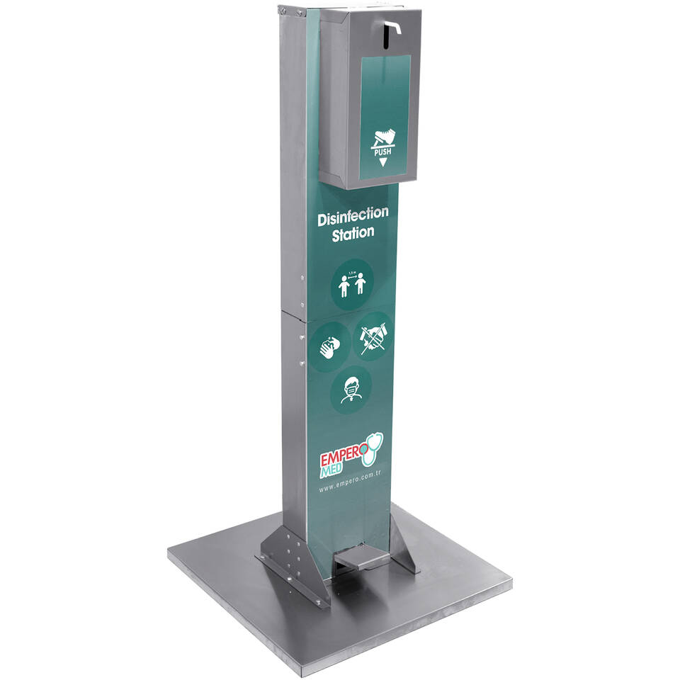 Disinfection Stand Hire | Foot Pedal, Stainless Steel | Expo Hire