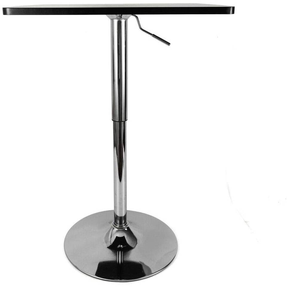 Black Square Wooden Poseur Table For Hire