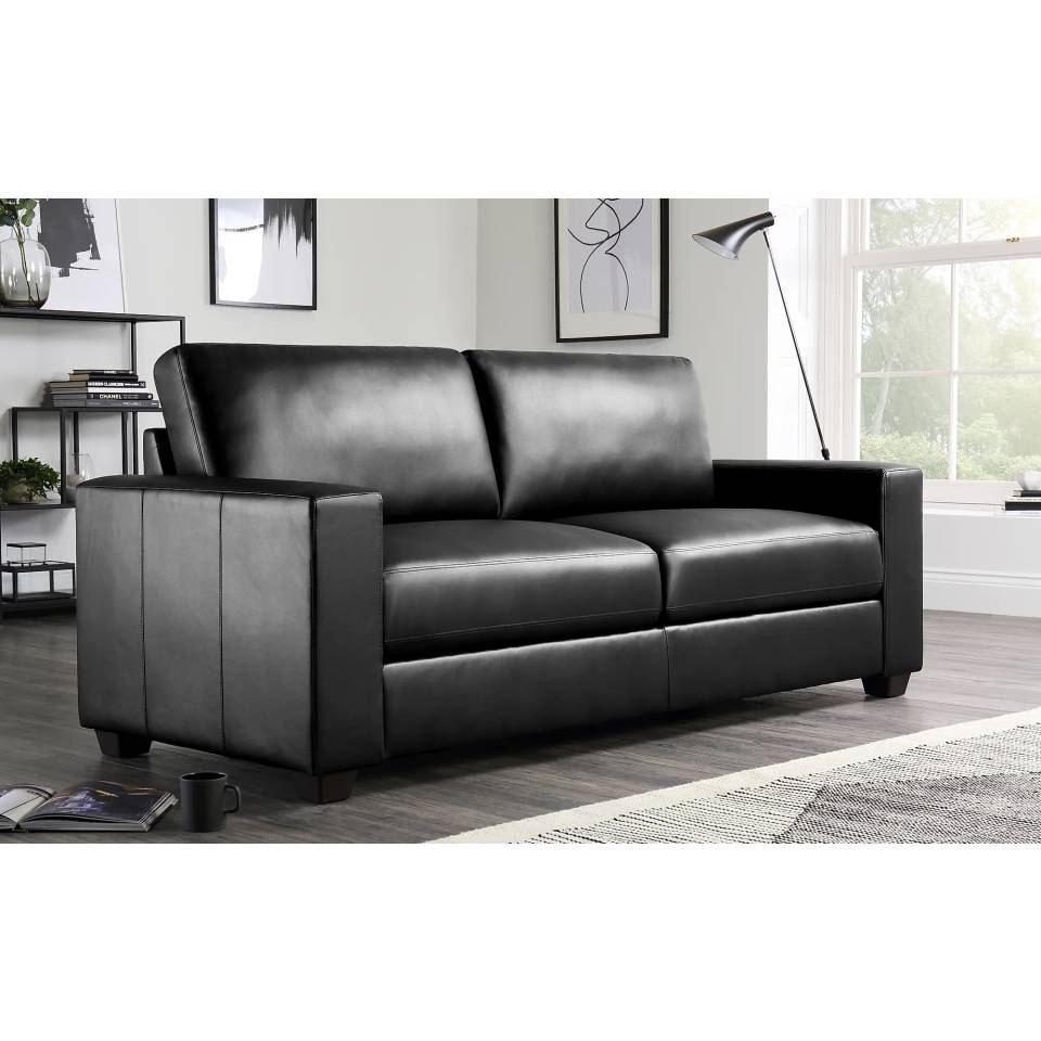 Three Seater Sofa Hire - Black